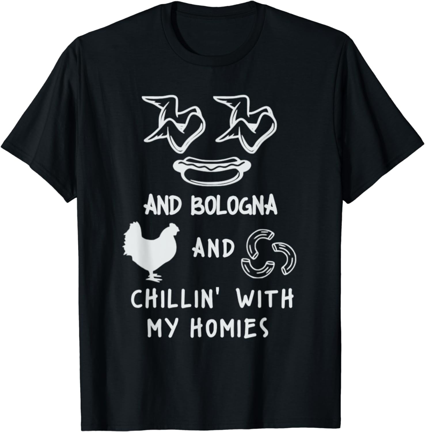 Chicken Wing Chicken Wing Hot Dog & Bologna Viral Song Lyric TShirt