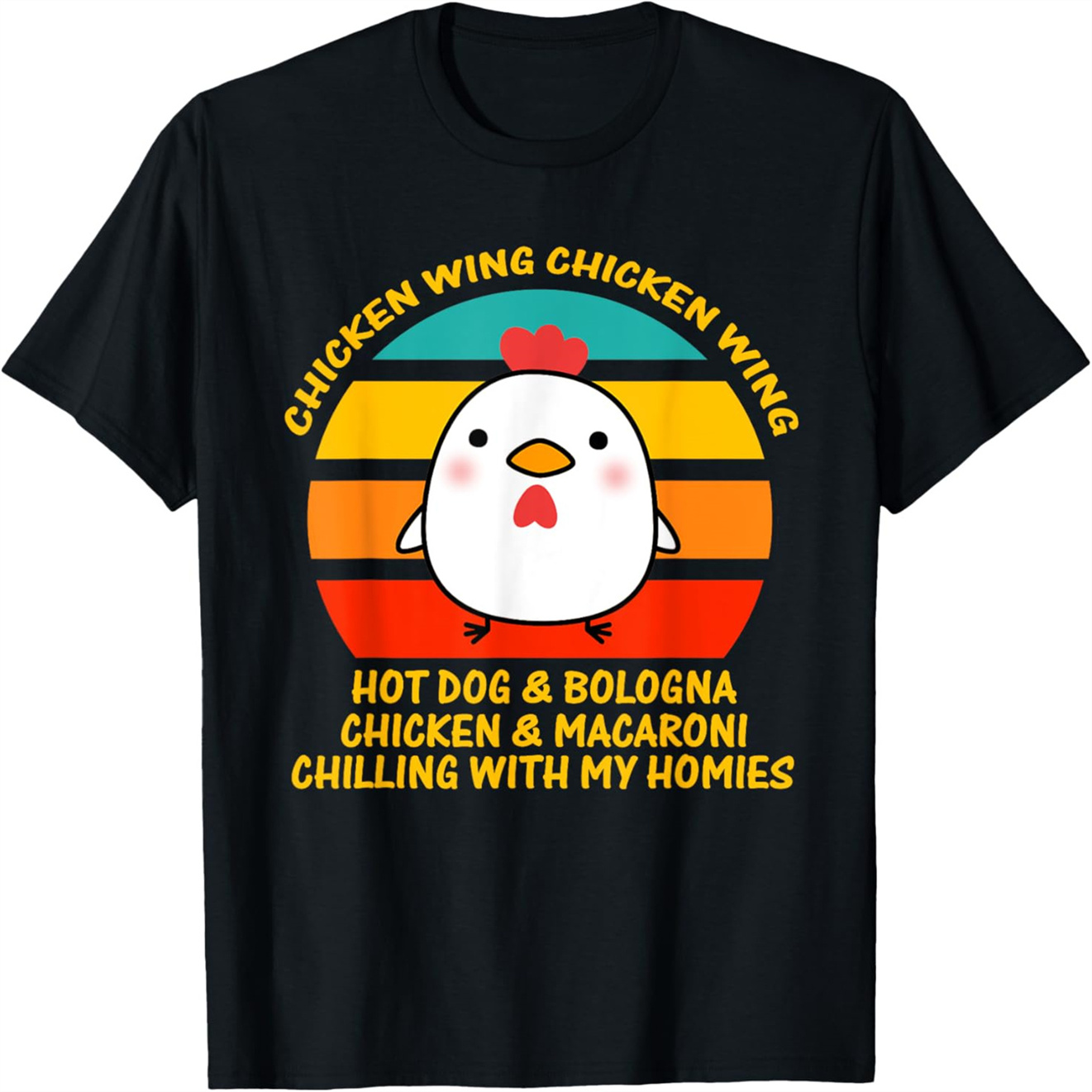 Chicken Wing Chicken Wing Hot Dog and Bologna Kids Toddlers TShirt M