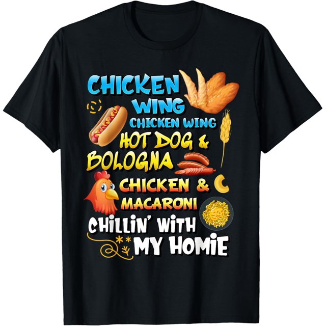 Chicken Wing Chicken Wing Hot Dog and Bologna Shirt Toddlers TShirt