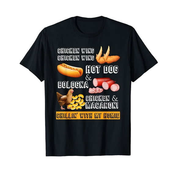 Chicken Wing Chicken Wing Hotdog and Bologna Men Women Kids T-Shirt
