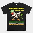 Chicken Wing Chicken Wing Song Hot Dog Bologna St Pattys Day Shirt Gift