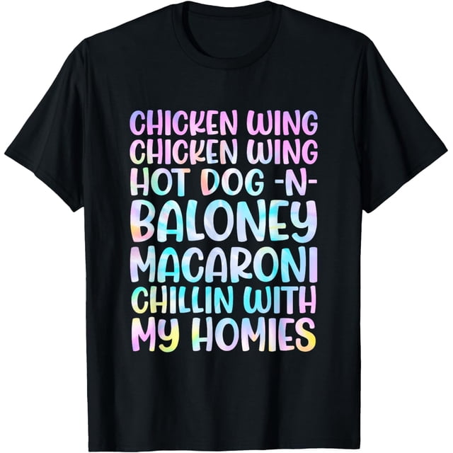 Chicken Wing Hot Dog -N- Baloney Chicken And Macaroni T-Shirt - Walmart.com