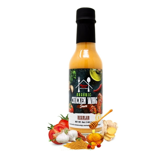 Chicken Wing Sauce with Hot Honey, Habanero & Garlic | For Buffalo Wings & More, 5 oz