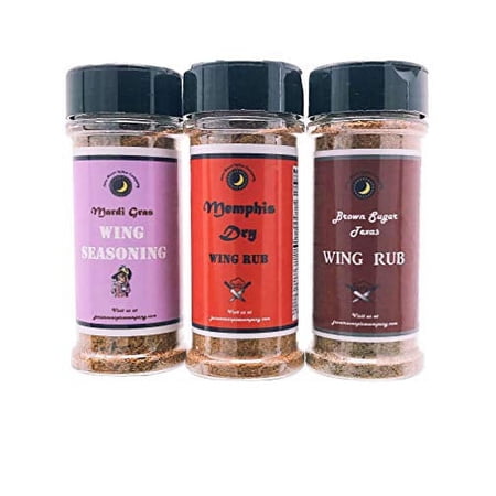 June Moon Spice Company's Chicken & Wing Seasoning Variety 3 Pack | 5.5 fl. oz. Shaker Jars