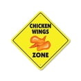 thumbnail image 1 of Chicken Wings Plastic Crossing Sign - 12 Inch X 12 Inch Xing Sign Gift Food Barbecue Spicy Sauce Fried Meal Snack Dinner Party Grilling, 1 of 4
