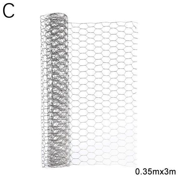 Chicken Wire Mesh Fence Net, Galvanized Hexagonal Floral Netting for Flower Arrangements, DIY Craft Supplies, Garden Protection, Lightweight Metal Wire Mesh for Wreaths and Home Decor