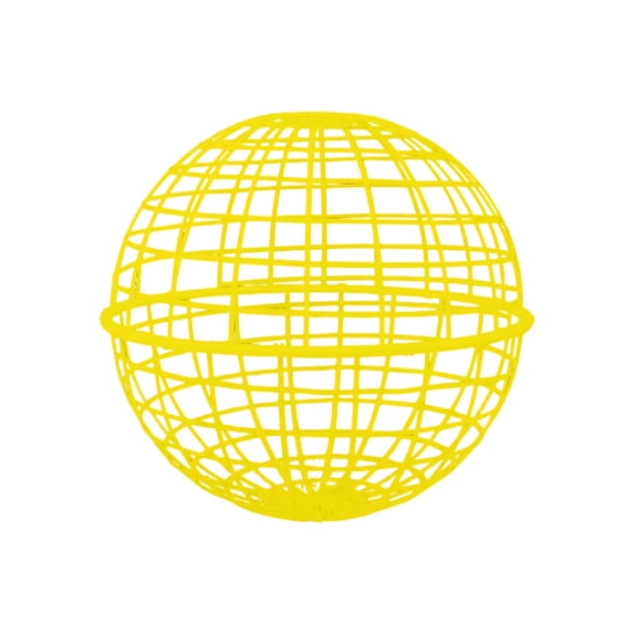 Chicken Wire Mesh, Rolling Chicken Coop Ball, Chicken Orb Ball CagetoFree Range, Rolling Chicken Ball Cage, 24inSpherical, Yellow, Wire, Garden Grazing Enclosure, 1 Pc