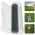 thumbnail image 1 of OUNONA Galvanized Wire Net with Hexagonal Mesh for Garden and DIY Projects Green Coated 3. x 50ft, 1 of 6