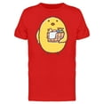 thumbnail image 1 of Chicken With A Bath Set Cartoon T-Shirt Men -Image by Shutterstock, Male XX-Large, 1 of 2