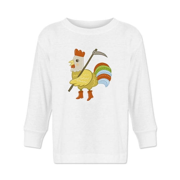 Chicken With A Tool Long Sleeve Toddler -Image by Shutterstock,  3 Toddler
