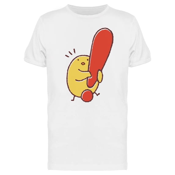 Chicken With An Exclamation Mark Tee Men's -Image by Shutterstock
