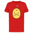 thumbnail image 1 of Chicken With Red Flag Cartoon Tee Men's -Image by Shutterstock, 1 of 2