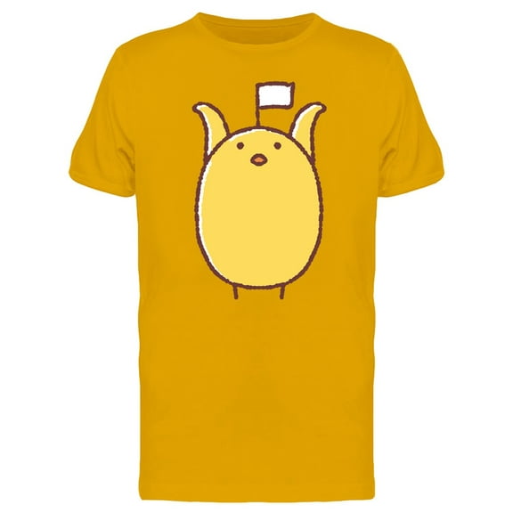 Chicken With White Flag T-Shirt Men -Image by Shutterstock, Male 3X-Large