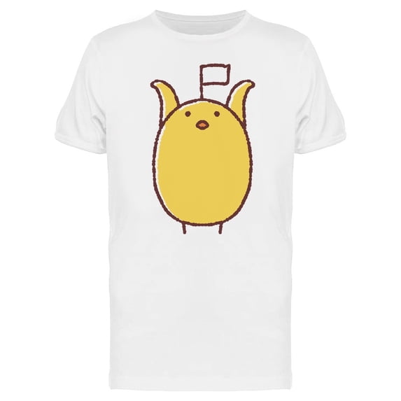 Chicken With White Flag Tee Men's -Image by Shutterstock