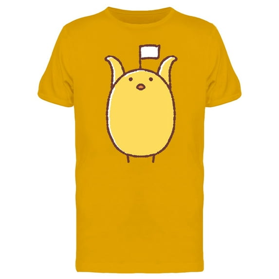 Chicken With White Flag T-Shirt Men -Image by Shutterstock, Male Small