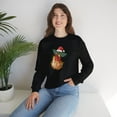thumbnail image 1 of Chicken Women Crewneck Sweatshirts, Christmas Funny Chicken Sweatshirts, 1 of 5