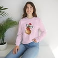 thumbnail image 1 of Chicken Women Crewneck Sweatshirts, Christmas Funny Chicken Sweatshirts, 1 of 5