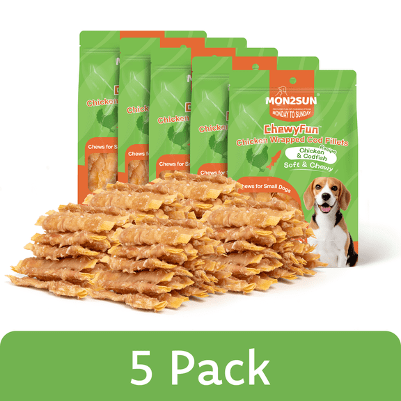 Chicken Wrapped Cod Fillet Small Dog Treats, 13 oz (36 Count)