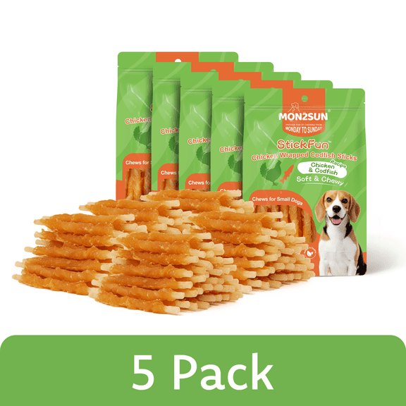 Chicken Wrapped Cod Sticks Small Dog Treats, 13 oz (36 Count)