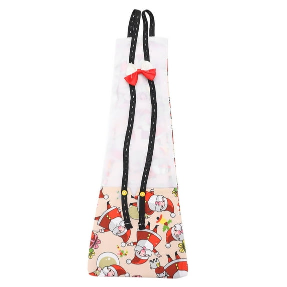 Chicken and Duck General Diapers Waterproof Adjustable Washable and Reusable Diapers(CreamColoured Christmas L)