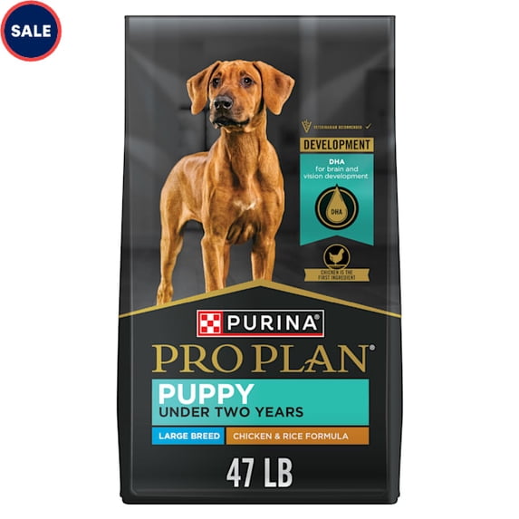 Purina Pro Plan Chicken and Rice Formula Large Breed Dry Puppy Food 47 lbs.
