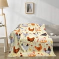 thumbnail image 1 of Chicken blanket 50X60 inch,Flannel Yellow Cute Chicken Blanket Throw,Chicken Blankets Is The Best Gift for Rooster Lovers,Girls,Boys,Women,Adults,Family,Friends,Suitable for Sofa,Hair,Travel,Camping, 1 of 7