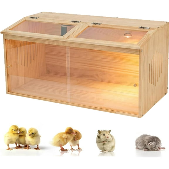 Chicken brooder Box,Chick brooder,brooder Box for Chicks,Small Chicken coop,Baby Chicken Supplies,Chick brooder Box,Quail cage,Quail coop,Measures Approximately 31.5 X 15.7 X 15.7 inches