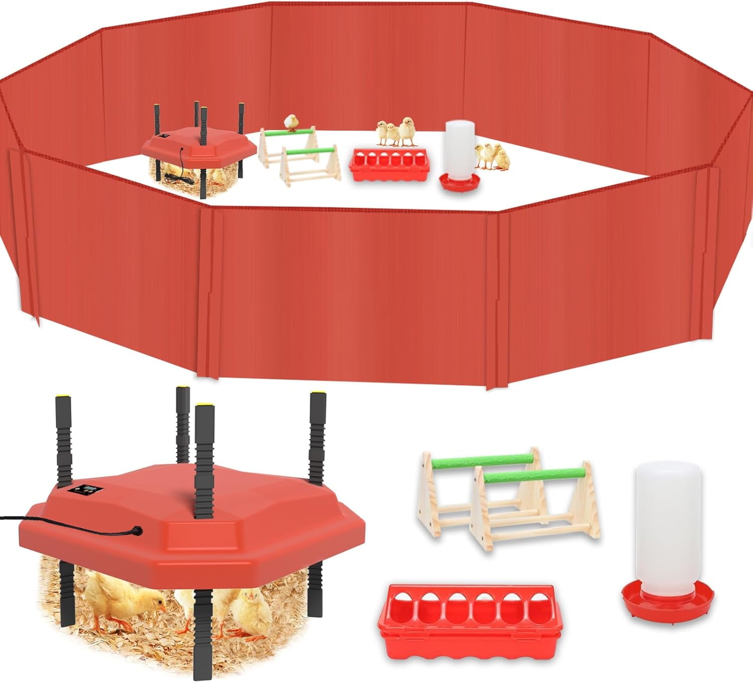 Chicken brooder Includes Brooder Heat Plate, Chicken Feeder, Water ...