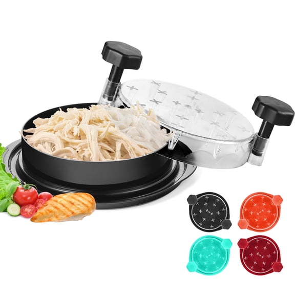Chicken grinder tool twist: 2026 Pro food grade visual meat grinder, with strong non-slip base, ergonomic handle, black