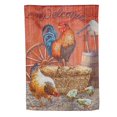 thumbnail image 1 of Chicken in Barn Suede Garden Flag, 1 of 1