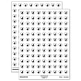 thumbnail image 1 of Chicken in Heart 200+ Round Stickers - White - Gloss Finish - 0.50" Size, 1 of 3