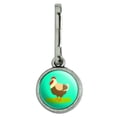 thumbnail image 1 of Chicken in Profile Antiqued Charm Clothes Purse Suitcase Backpack Zipper Pull Aid, 1 of 4