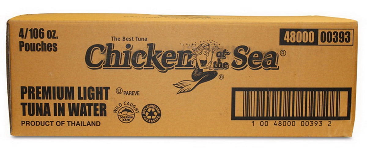 Chicken Of The Sea Premium Light Tuna Pouch, 106 Ounces, 4 Per Case
