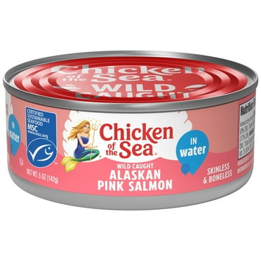 Chicken of the Sea Wild Caught Alaskan Pink Salmon, Skinless & Boneless 5 oz