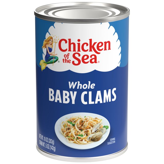 Chicken of the Sea Whole Baby Clams, 10 oz Can