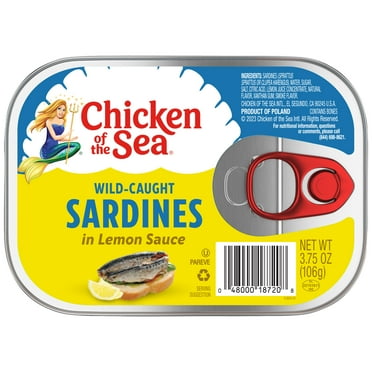 Chicken of the Sea Wild Caught Sardines in Lemon Sauce 3.75 oz