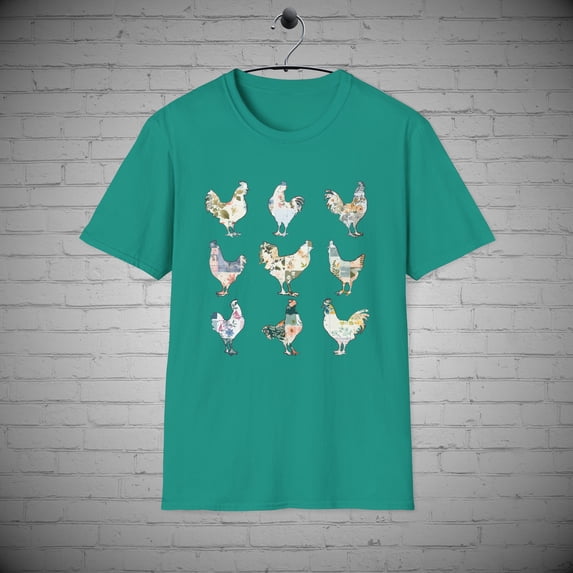 Chicken t-shirt, Rooster tee, Farm animal tee, Country tee, Chicken Gift