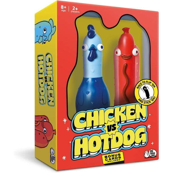 Chicken vs. Hotdog – A Fast-Paced Party Board Game for Kids, Teens, and Adults