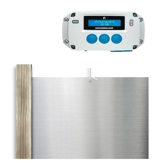 ChickenGuard PRO Opener & Oak Wood Door Automatic Chicken Coop Door Kit