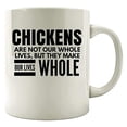 thumbnail image 1 of Chickens 11 oz Coffee Mug - Make Our Lives Whole White Ceramic Gift, 1 of 4
