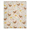 thumbnail image 1 of Chickens Blanket Gifts, Farm Chickens Blankets, 50"x60" Travel Throw Lightweight Flannel Throw Blanket, Chickens Gift for Boy Girl Child Kid for Bed/Couch/Sofa, 1 of 6