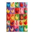 thumbnail image 1 of Chickens Design Soft Flannel Throw Blanket, Lightweight Warm All Season Cozy Blanket for Bed Sofa and Living Room, Ideal Home Decor and Gift for Holiday, 59.1 x 51.2 Inch, 1 of 7