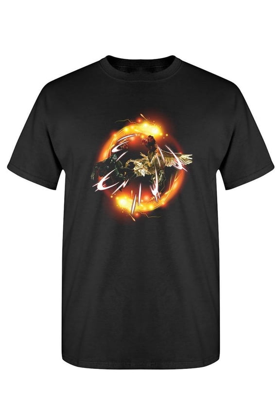Chickens Fighting T-Shirt Men -SPIdeals Designs, Male 5X-Large