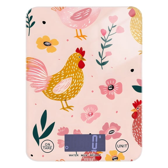 Chickens Food Scale Digital Kitchen Scale Waterproof Grams Ounces lbs for Weight Loss