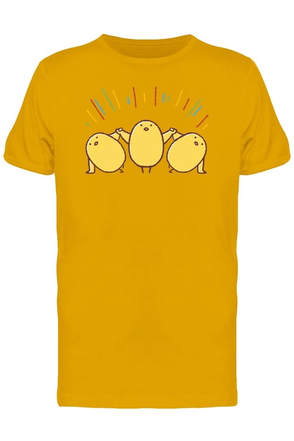Chickens & Gymnastics Exercises T-Shirt Men -Image by Shutterstock, Male Small