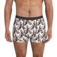 Chickens Peck Grain Mens Underwear Boxer Briefs, Comfort Breathable