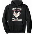 thumbnail image 1 of Chickens Turkey Black Graphic Hoodies Long Sleeve Mens Drawstring Comfortable Oversized Hooded Pullover Sweatshirt, 1 of 8