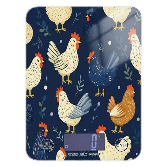Chickens and Hens Food Scale Digital Kitchen Scale Waterproof Grams Ounces lbs for For Baking and Cooking
