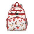 thumbnail image 1 of Chickens backpack, spacious backpack with hen and rooster designs, practical backpack for school or travel, 1 of 6