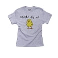 thumbnail image 1 of Chicks Dig Me - Funny Yellow Baby Chick Girl's Cotton Youth Grey T-Shirt, 1 of 2